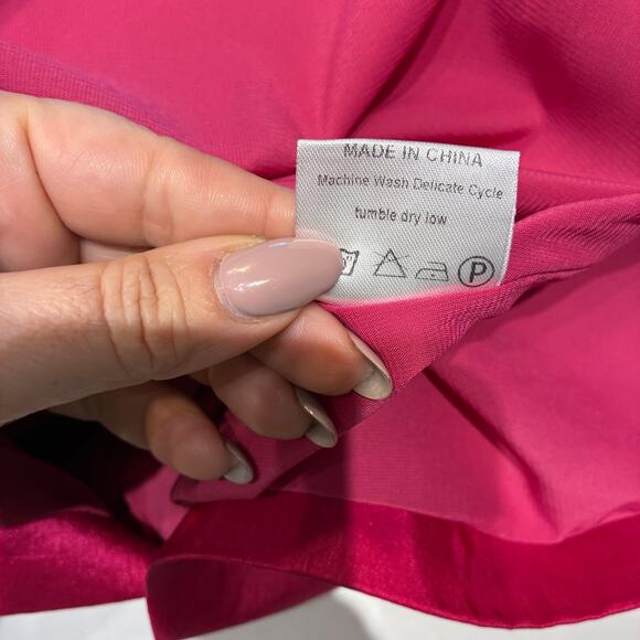 Alieva Fuchsia Strapless Cocktail Dress Sz Medium - Picture 5 of 10